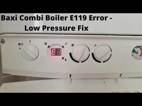 Baxi Boiler E119 Error - Low Pressure Simple Fix
