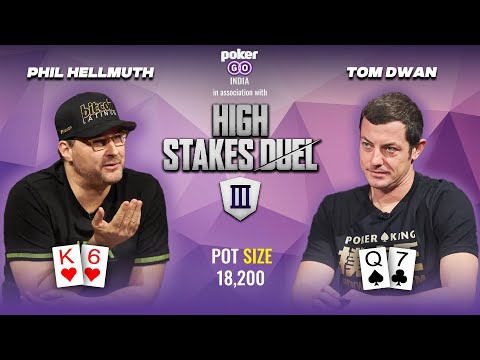 Phil Hellmuth Vs Tom Dwan | Pot Size 18200
