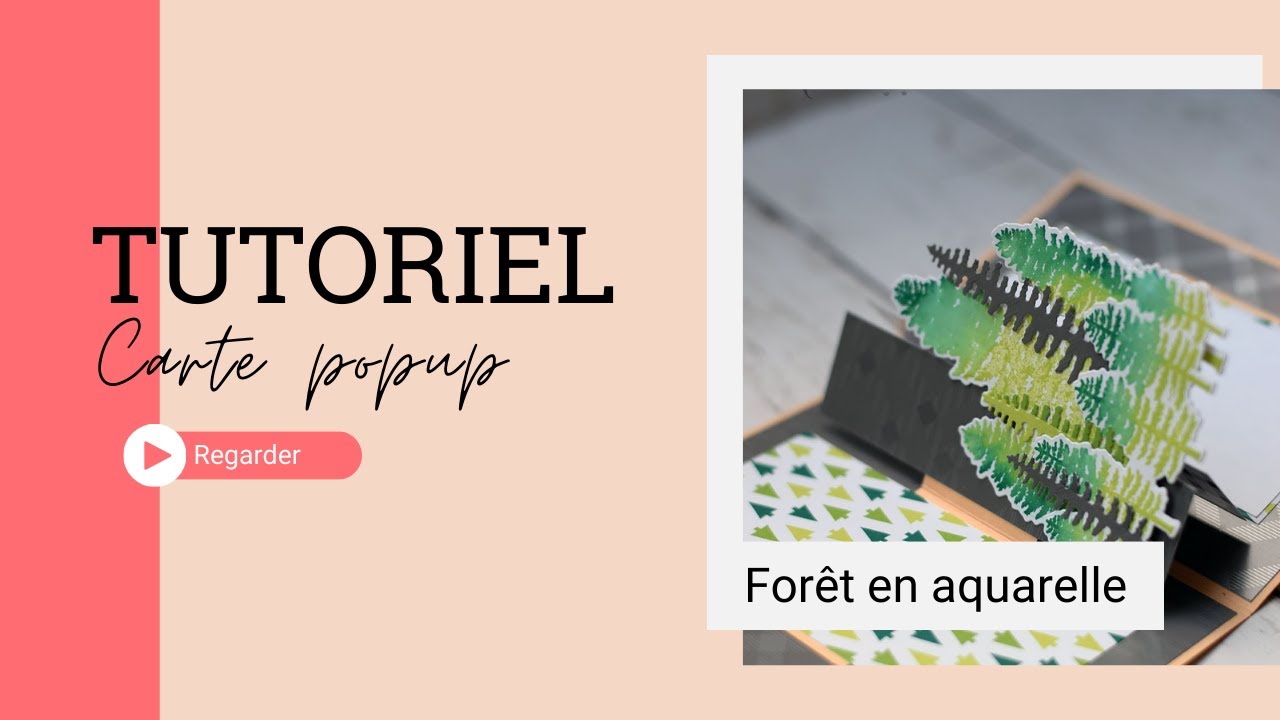 Carte popup : Forêt en aquarelle facade placeholder