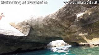 preview picture of video 'Milos 2014 -  swimming at Sarakiniko'