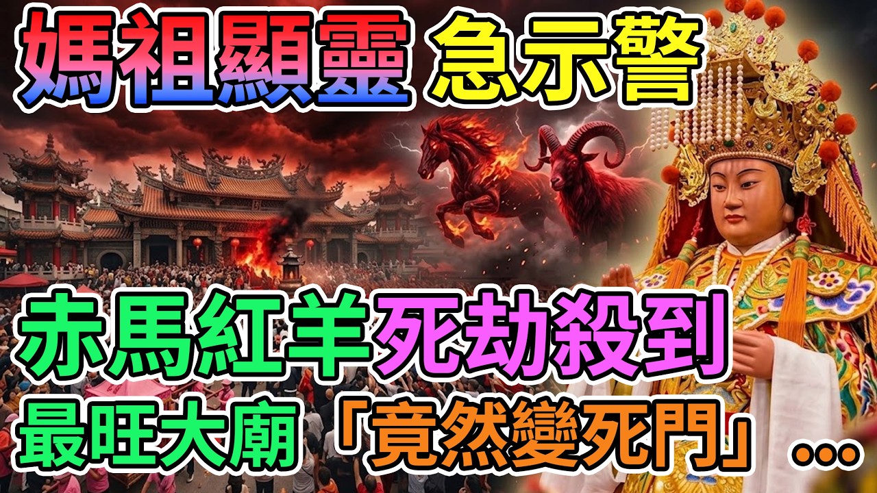 🚨赤馬紅羊死劫將至，香火最鼎盛之地竟成最危險之處？媽祖顯靈急示警，全台注意！🧘‍♀️#白沙屯媽祖#赤馬紅羊劫#末世預言#拜拜禁忌#神明保佑#台灣大事#大災難#命理玄學#共業#風水命理