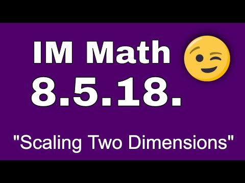 8th Grade, Unit 5, Lesson 18 "Scaling Two Dimensions"  Illustrative Mathematics