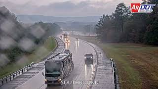 Arkansas: Driver Hydroplane Off Interstate & Into A Tree 