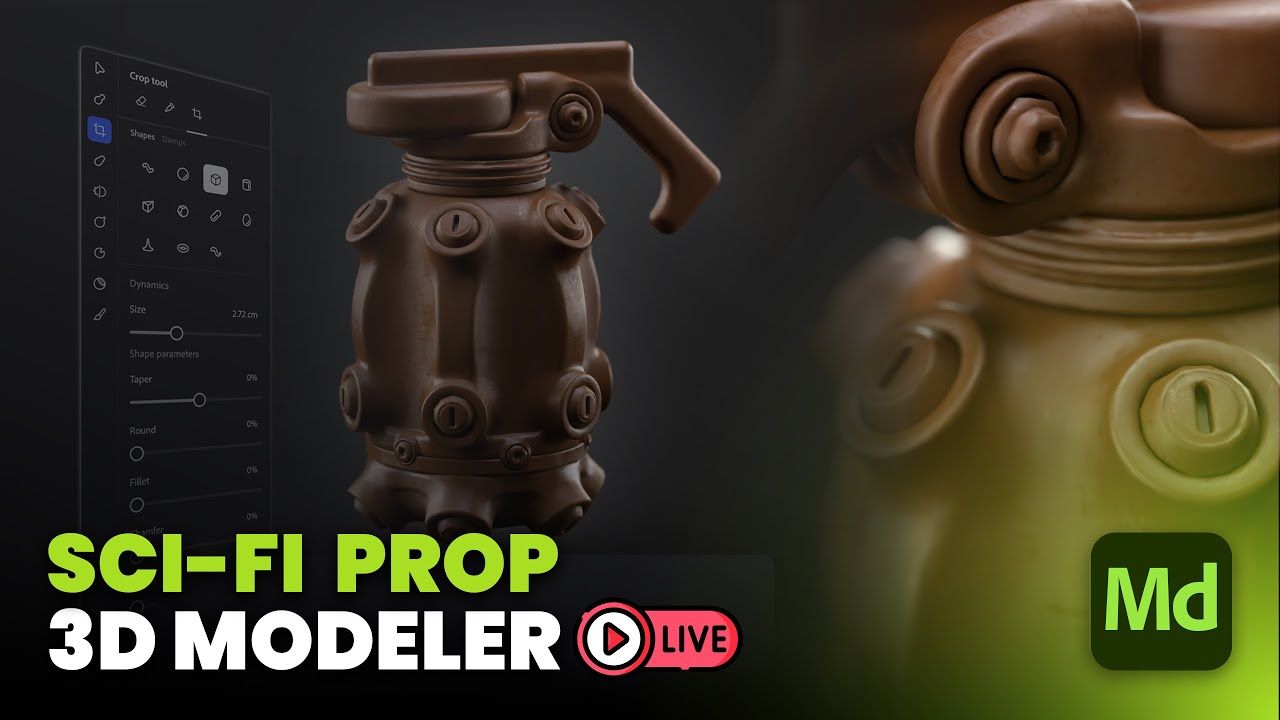 Sci-fi Prop with Substance 3D Modeler