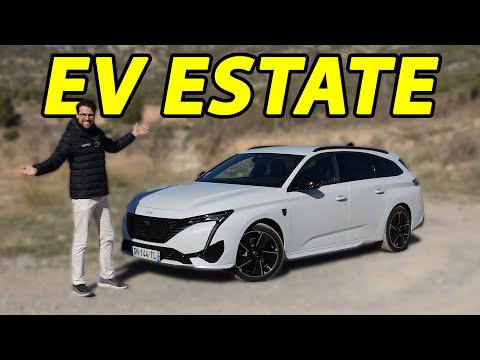 Electric estate! Peugeot e-308 SW driving REVIEW