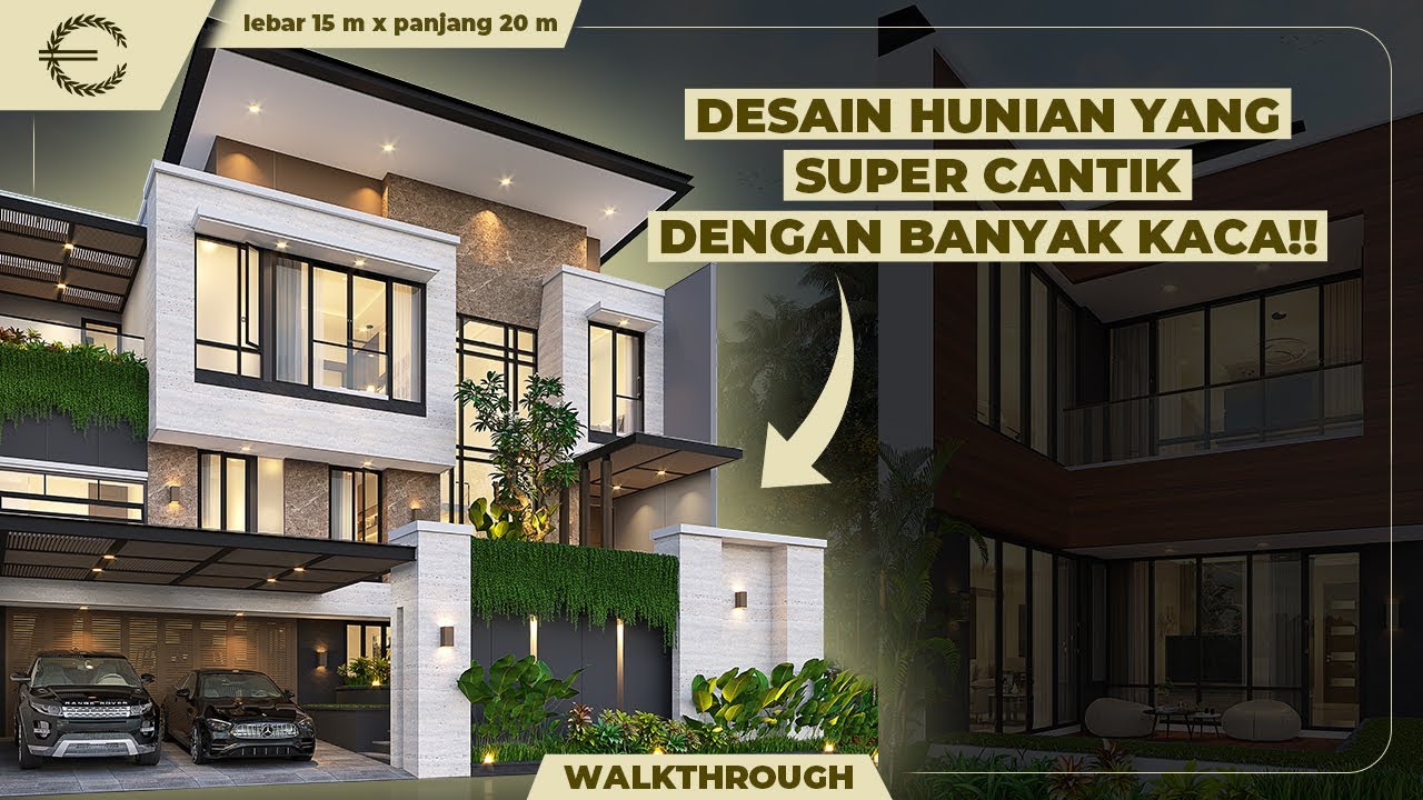 Video 3D Desain Rumah Modern 3 Lantai Ibu Yuliana - Surabaya