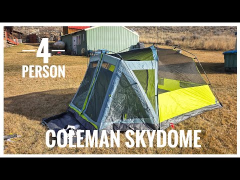 Coleman Skydome Tent with Screen Room. PFAS Free materials #tent #Coleman