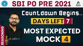 SBI PO PRE 2021 | SBI PO Reasoning | Most Expected Complete Paper #4