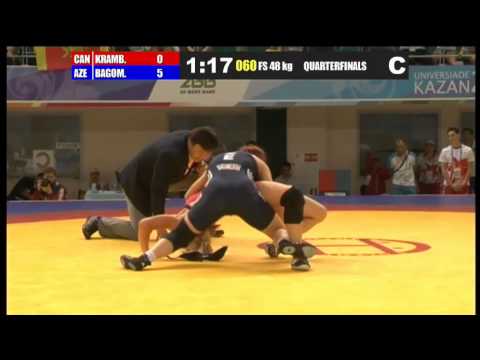 Kazan-2013 / Patimat Bagomedova (AZE) - Natasha Kramblen (CAN) - 1/4 final