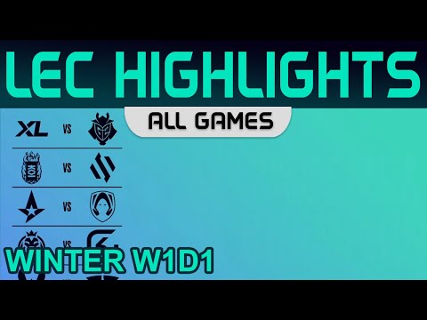LEC Highlights Week1 Day1 LEC Winter 2023 All Games By Onivia