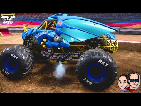 MONSTER JAM SHOWDOWN: Bakugan Dragonoid BLUE FREESTYLE!