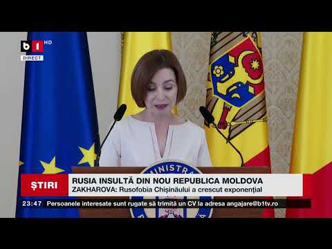 RUSIA INSULTĂ DIN NOU REPUBLICA MOLDOVA. Știri B1TV_2 noiembrie 2023