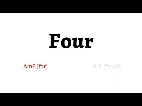 How to Pronounce four in American English and British English