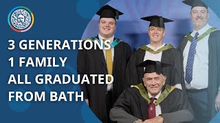 3 generations, 1 family: all graduated from Bath