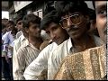 Savitri Cinema crowd from circa 1996 - long queues for cinema tickets in Delhi