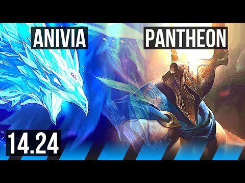 ANIVIA vs PANTHEON (MID) | 3/0/5 | KR Master | 14.24
