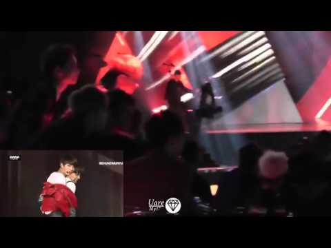 151202 SEVENTEEN reaction to BTS " RUN " @ MAMA 2015