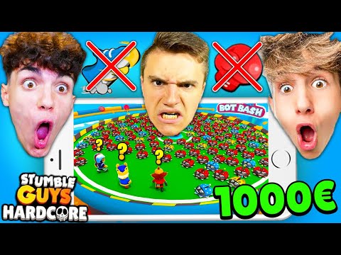 STUMBLE GUYS MA SE VINCI LA MODALITÀ SUPER DIFFICILE GUADAGNI 1000€!🤑
