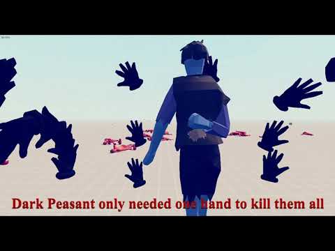 Dark Peasant Defeats Super Boxers Army | TABS Legacy Story