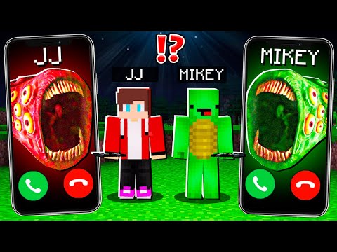 EPIC Minecraft battle: JJ vs Mikey Train Eater!