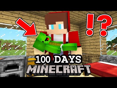 Maizen - I Survived 100 Days With A Baby in Minecraft