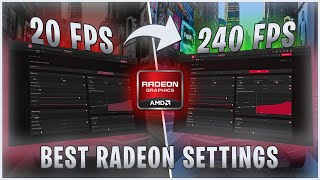 AMD RADEON: *BEST* SETTINGS to OPTIMIZE GAMING & PERFORMANCE!