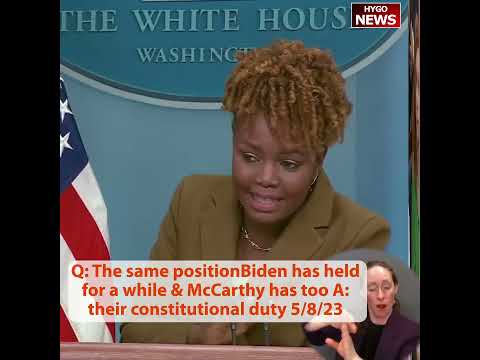 Q: Same Position Biden Held For A While, McCarthy Too — Movement Expected? A: Constitutional Duty