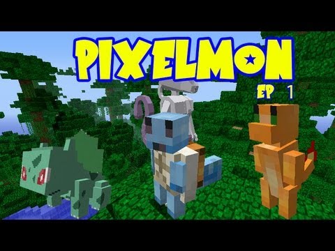 Pixelmon - Bulbasaur, Squirtle, Or Charmander? (Pokemon Minecraft Ep 1)