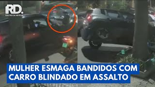Mulher Reage a Assalto e joga Carro Blindado contra Criminosos no Rio | Rastro da Notícia