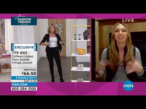 Colleen Lopez Faux Suede Fringe Jacket
