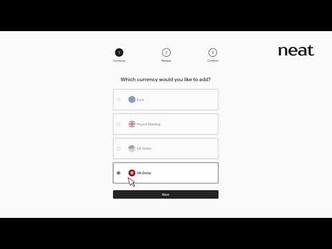 Neat Tips 5 — How to add another currency wallet?