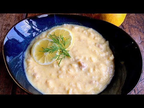 Avgolemono Soup - Greek Egg Lemon Chicken Soup with...