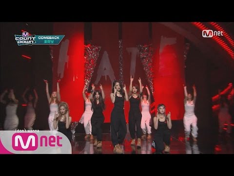 4MINUTE(포미닛) - Hate Comeback Stage M COUNTDOWN 160204 EP.459