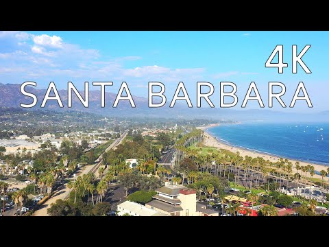 Santa Barbara California (4K UHD) BEAUTIFUL Nature, Sounds and Music by Drone