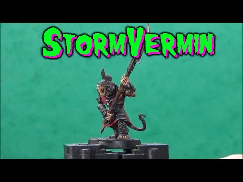 Speed painting Skaven: Stormvermin (Using mainly contrast paints)