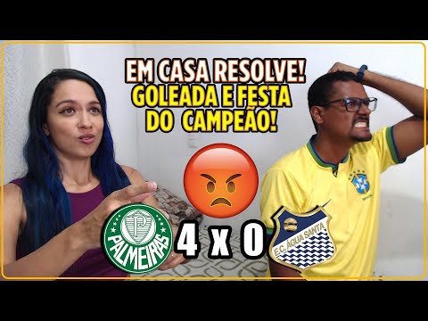 REACT PALMEIRAS 4 X 0 AGUA SANTA - VITÓRIA ESMAGADORA, PALMEIRAS CAMPEAO NOVAMENTE