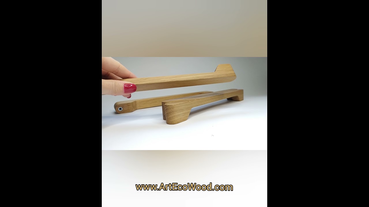 Set Oak Cabinet Pull Wooden Handle Modern kitchen hardware Dresser Drawer Handle Wood Drawer Handle