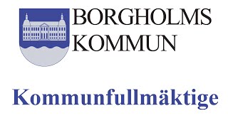 preview picture of video 'Borgholm kommunfullmäktige, 27 Oktober 2014 Live'