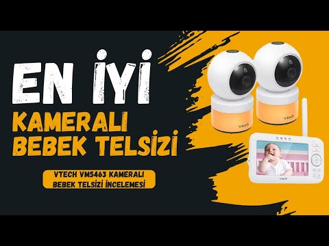 KAMERALI BEBEK TELSİZİ İNCELEME! Vtech VM5463 2 Video Bebek Monitörü 720P 5 Inc LCD Ekran