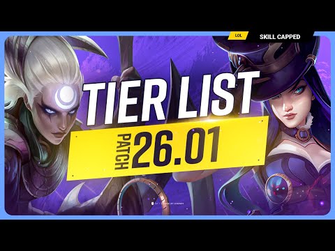 NEW TIER LIST for PATCH 26.01 - MASSIVE CHANGES - League of Legends