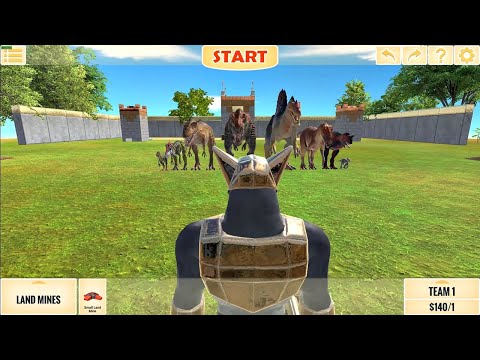 Arbs Royale King Ghor Hammer vs Vicious Dinosaurs. Animal Revolt Battle Simulator