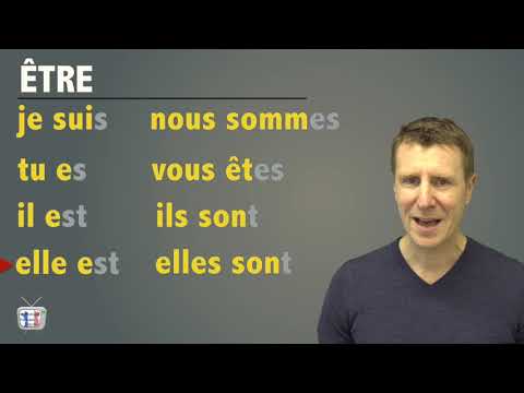 Conjugaison du verbe verbe être au présent. Niveau A1