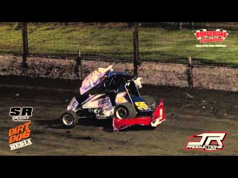 2015 SRA Sprintcar Series Rd 4 - Ash Scott Huge Crash