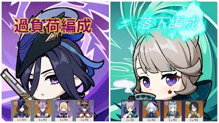 【LunaⅢ後半螺旋初見】クロリンデ過負荷編成＆リネット落下編成 【原神】