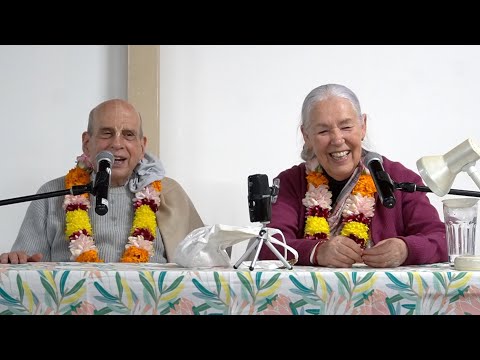 H.G. Bhurijana Prabhu and  H.G. Jagattarini Mataji - 11th June Evening