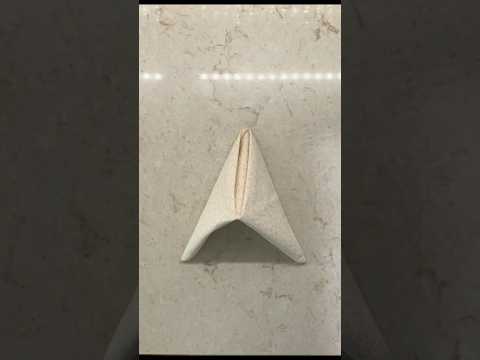 Pyramid Napkin Fold Tutorial