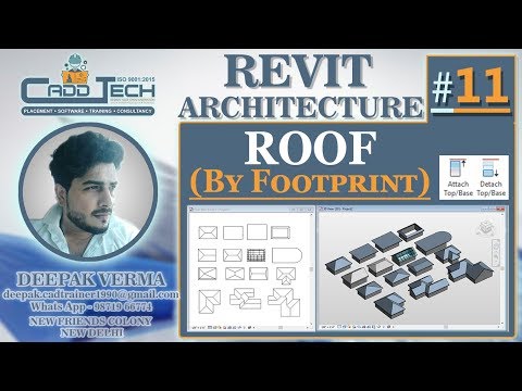 11 | Roof By Footprint | How to make Roof in Revit architectre Deepak Verma