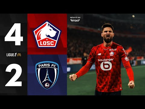 HIGHLIGHTS 25-26 I Doublé de Giroud et victoire du LOSC contre le Paris FC (4-2) ⚽️🤩 avec @etoro 🤝