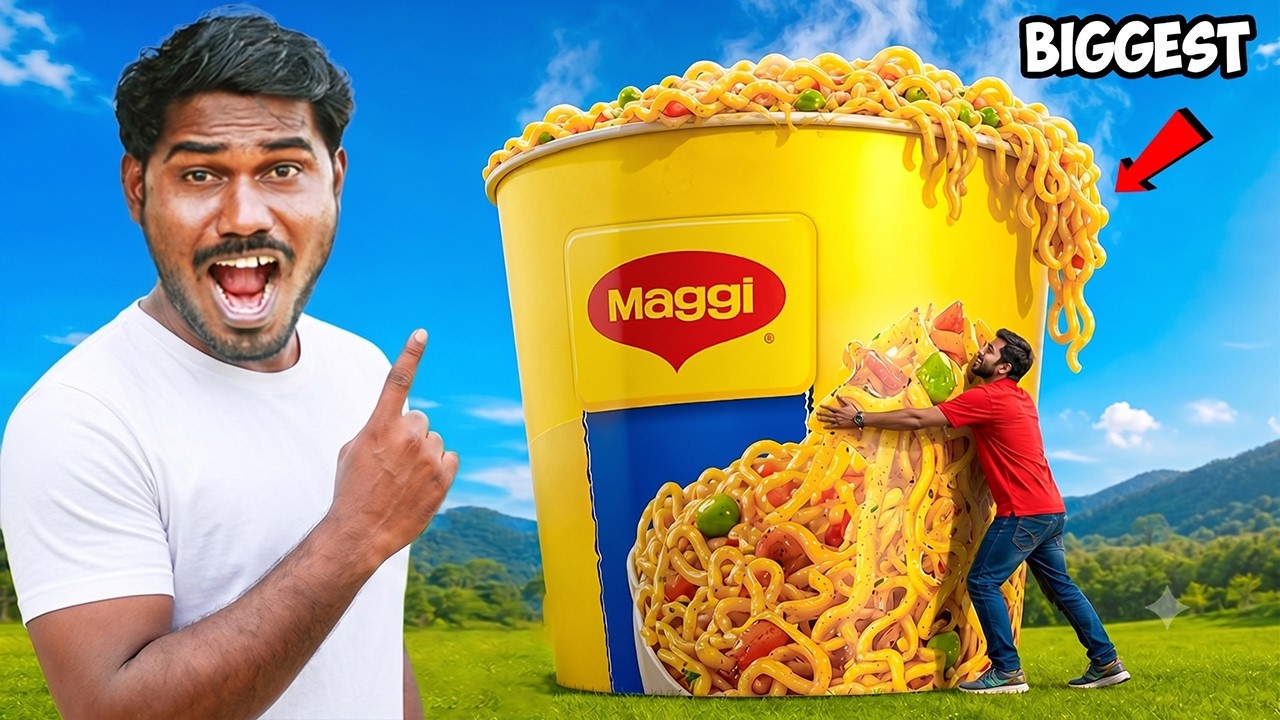 We Made a World's Biggest Maggi Cup Noodles | Mad Brothers