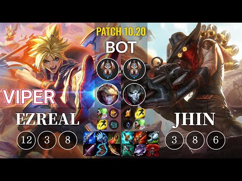 HLE Viper Ezreal vs Jhin Bot - KR Patch 10.20